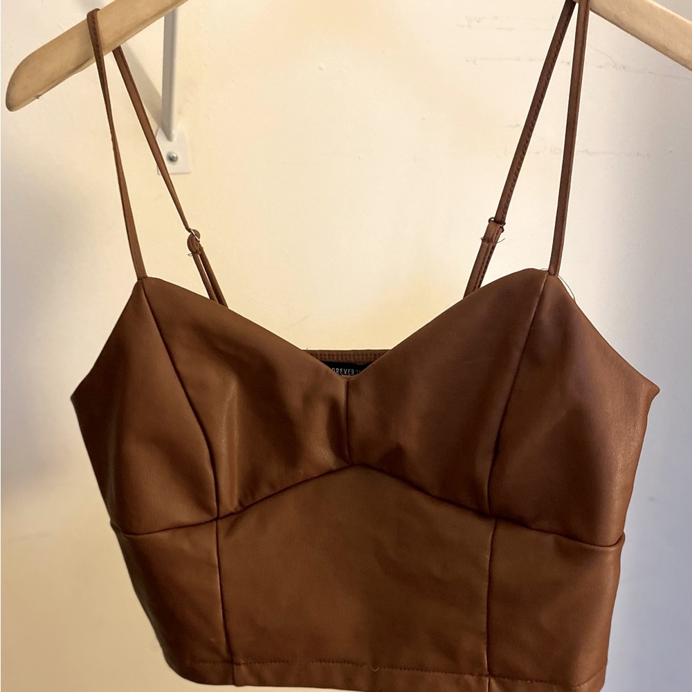 Brown dressy half shirt